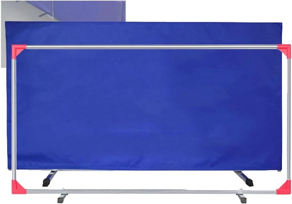 Tafeltennis Barrière - Scheidingswand Training - Wedstrijd Afbakening - Opvouwbaar Ruimtebesparend - 140 x 75 cm - Zwart