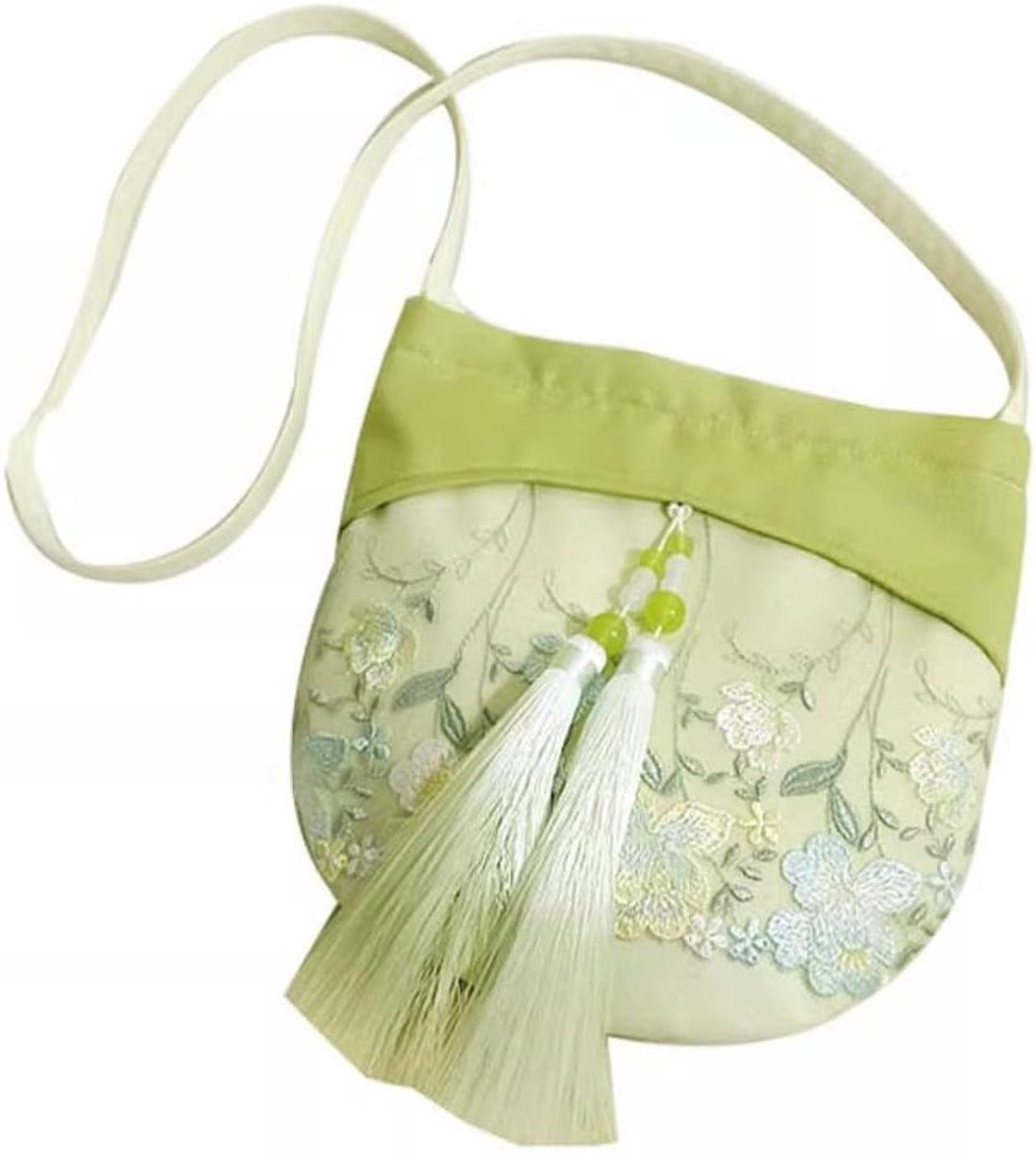 Borduur Tas - Stoffen Tasje - Dagelijks Gebruik - Oude Stijl - 20cm - Multicolor
