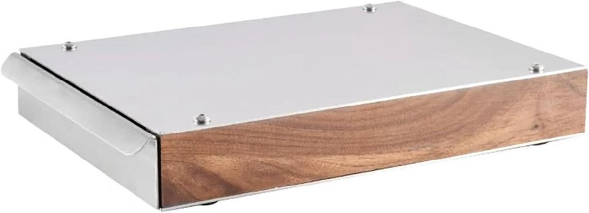 Koffie Afvalbak - Espresso Lade - Koffiedik Verzamelen - Afneembare Structuur - 1 kg - Zilver