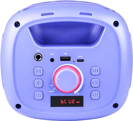 KPop Demon Hunters - Huntr/x - karaoke set voor kinderen - 2 draadloze microfoons en speaker - LED lichteffect - stemvervorming — afbeelding 3