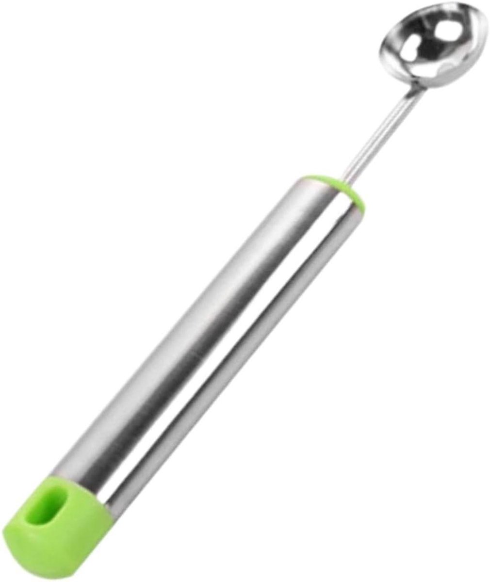 Fruitbolschepper - Meloenlepel - Desserts Maken - Ergonomische grip - 2.2x18.5cm - Groen