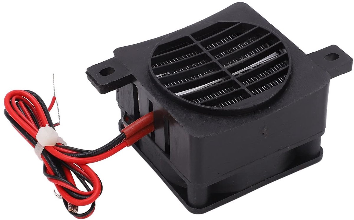 Dailygoody - 12V Luchtverwarmer - Mini Keramische Ventilatorkachel - Compact en Efficiënt - 50W Verwarming - Voor Auto en Kleine Ruimtes - Constant Wa.