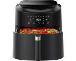 AIMASON AF80D10 XXL Heetluchtfriteuse 9L - 2350W Airfryer voor Snel Koken - 9 Programma's - LED-display - Verwarmfunctie - Metalen binnenkant - Moderne Airfryer voor Familiegerechten