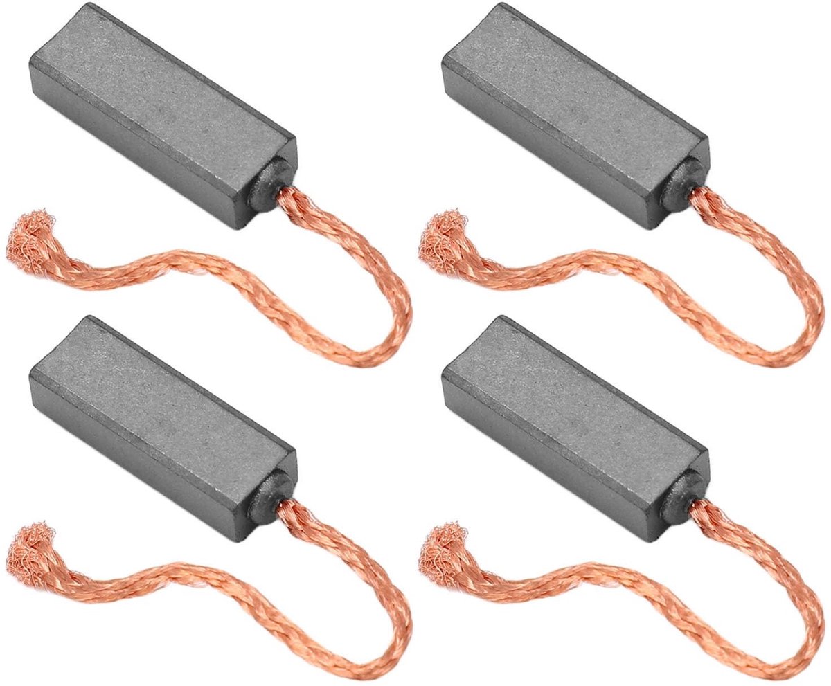 Dailygoody - Borstels voor dynamo - Koolborstels - Gereedschap voor autoonderhoud - 4 stuks borstelset - Generatorregelaar - Vervangingsonderdelen - G.