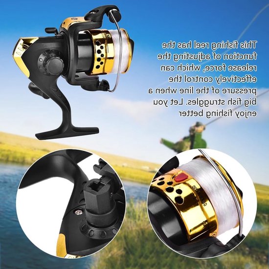 Spinning Fishing Reel met 5.1:1 Gear Ratio - Lichtgewicht en Krachtig voor Zee- en Meervisserij — afbeelding 2