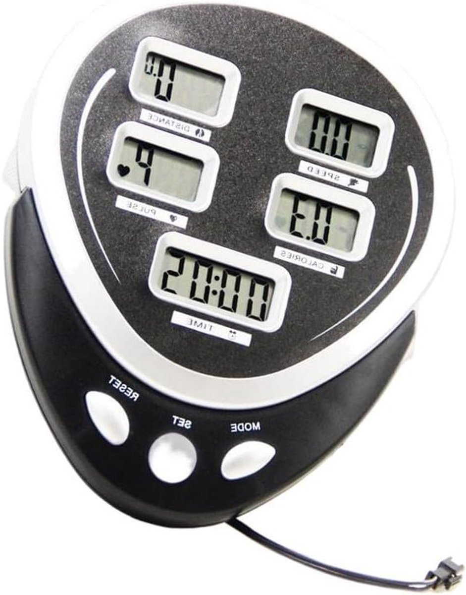 Fietscomputer Hometrainer - Ellipsentrainer Display - Thuis trainen - Automatische scanfunctie - 166 x 112 mm - Zwart