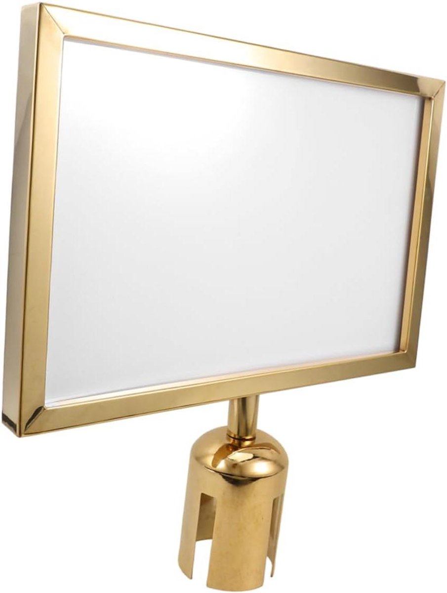 Display standaard - Bordframe staander - Publieksbeheer - Roestvrij staal - 400 Gram - Goud