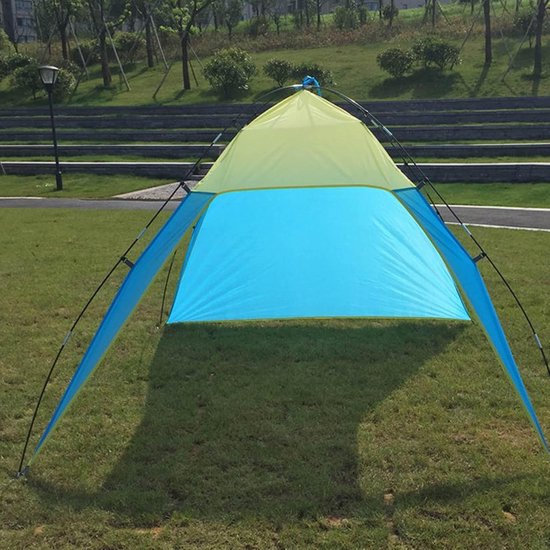 Strand Shelter - Zonnetent - Buiten Ontspannen - Waterdicht UV-bestendig - 230 x 210 cm - Grijs Zwart — afbeelding 3
