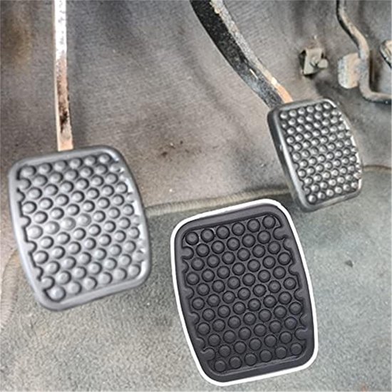 Pedaal Covers - Voetsteun Beschermers - Verbeterde Rijcontrole - Antislip Oppervlak - 3 Stuks - Zwart — afbeelding 3