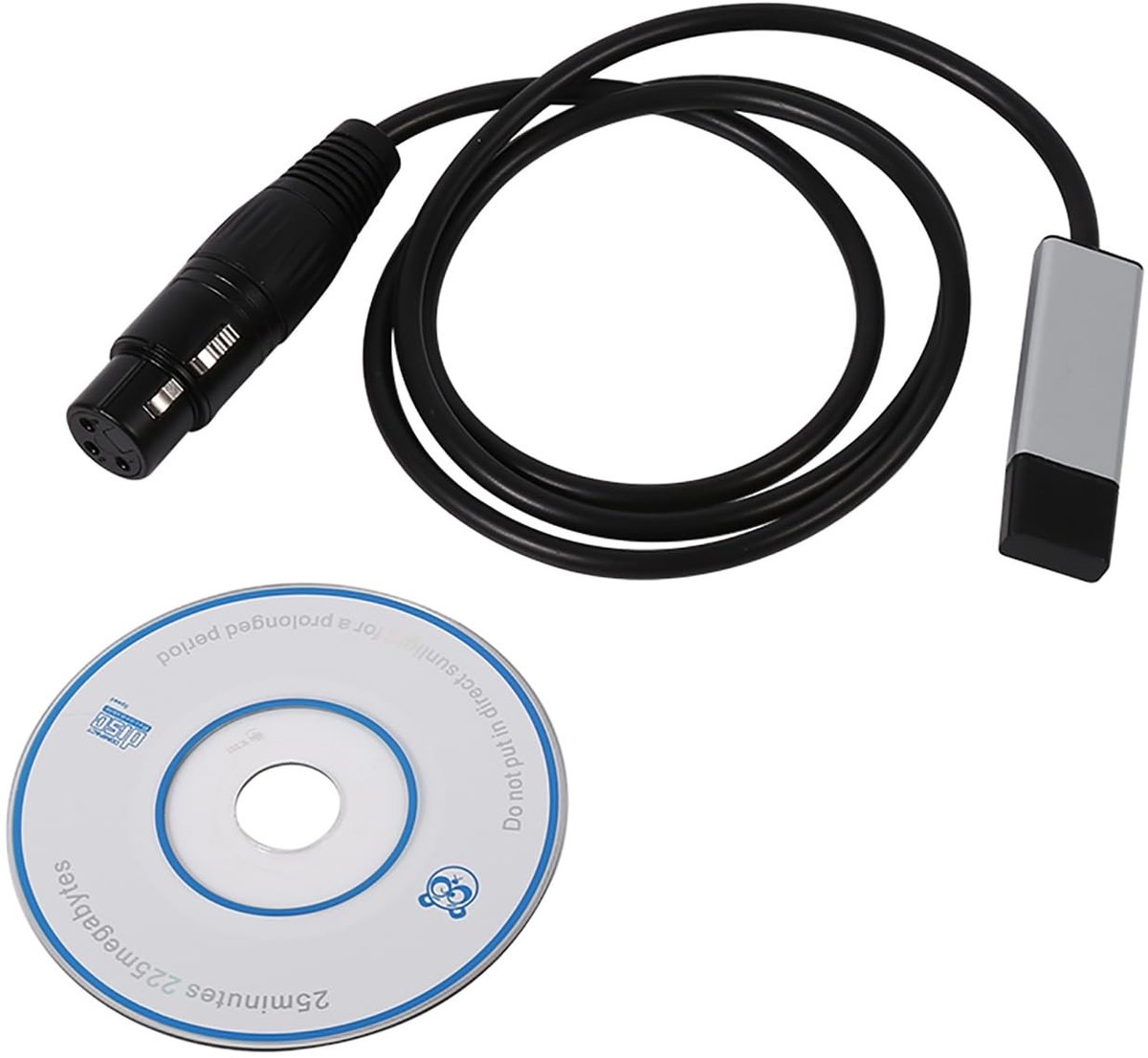 Dailygoody - Mini USB Naar Interface Adapter - DMX512 Controller - Compact en Lichtgewicht - Perfect voor Podiumverlichting - Geschikt voor Comput...