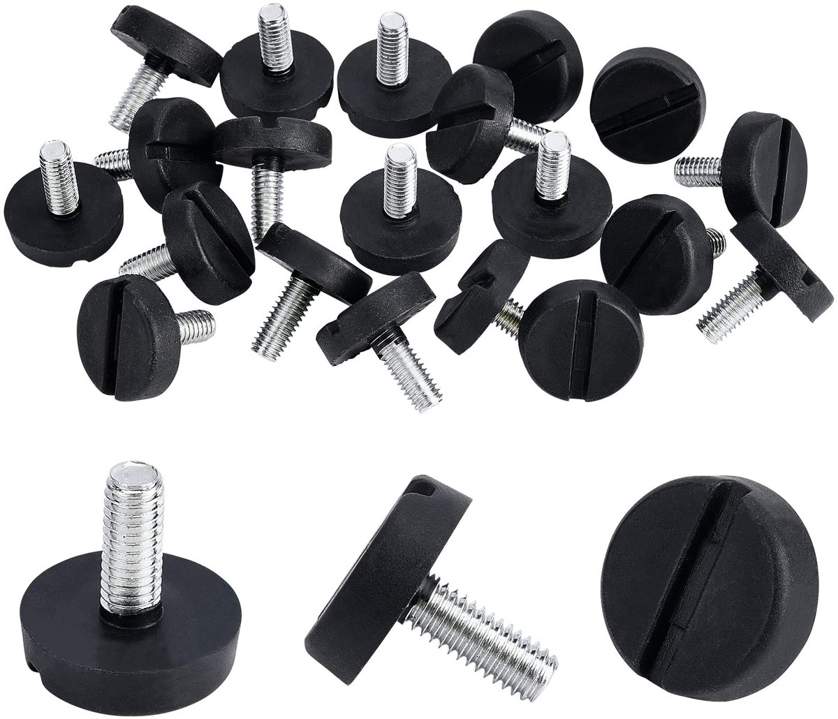 Dailygoody - Meubels Levelers - Verstelbare Voeten - Gegalvaniseerd Staal - 15mmxM6 - Nivellering Voet - Geschikt voor Tafel en Stoel - 20 Stuks