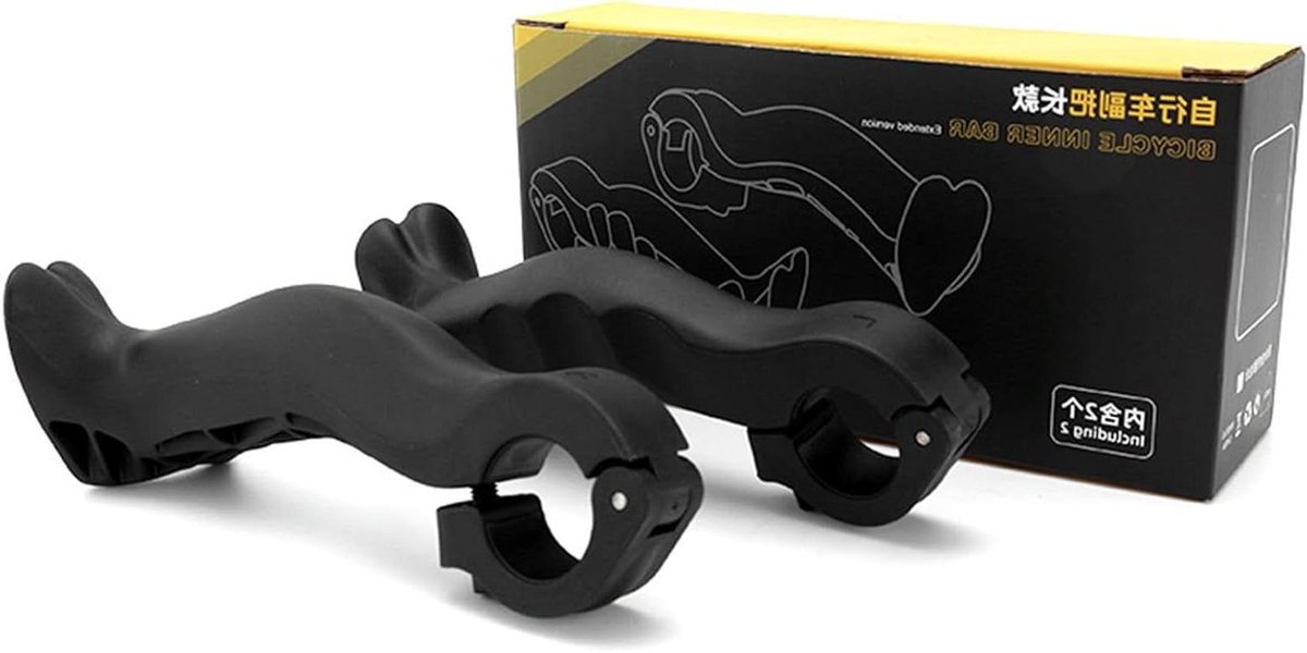 Fiets Stuurverhogers - Stuur Extenders - Comfortabel Fietsen - Verstelbare Grip - 21.8-22.2 mm - Zwart