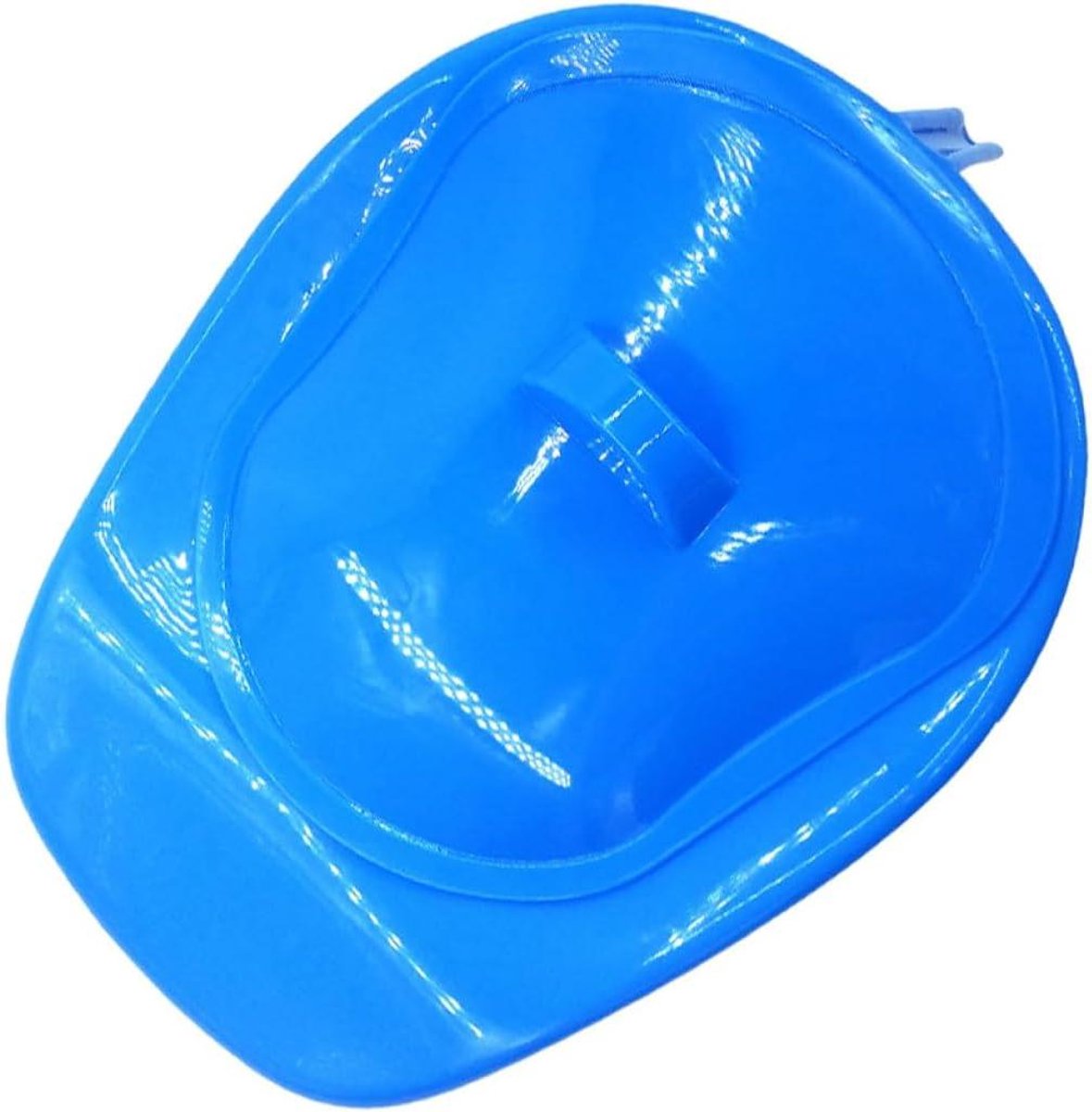 Urinoir met Deksel - Noodurinoir Urinefles - Thuiszorg Mobiliteit - Ergonomisch Vormgegeven - 35.5 x 27 cm - Blauw