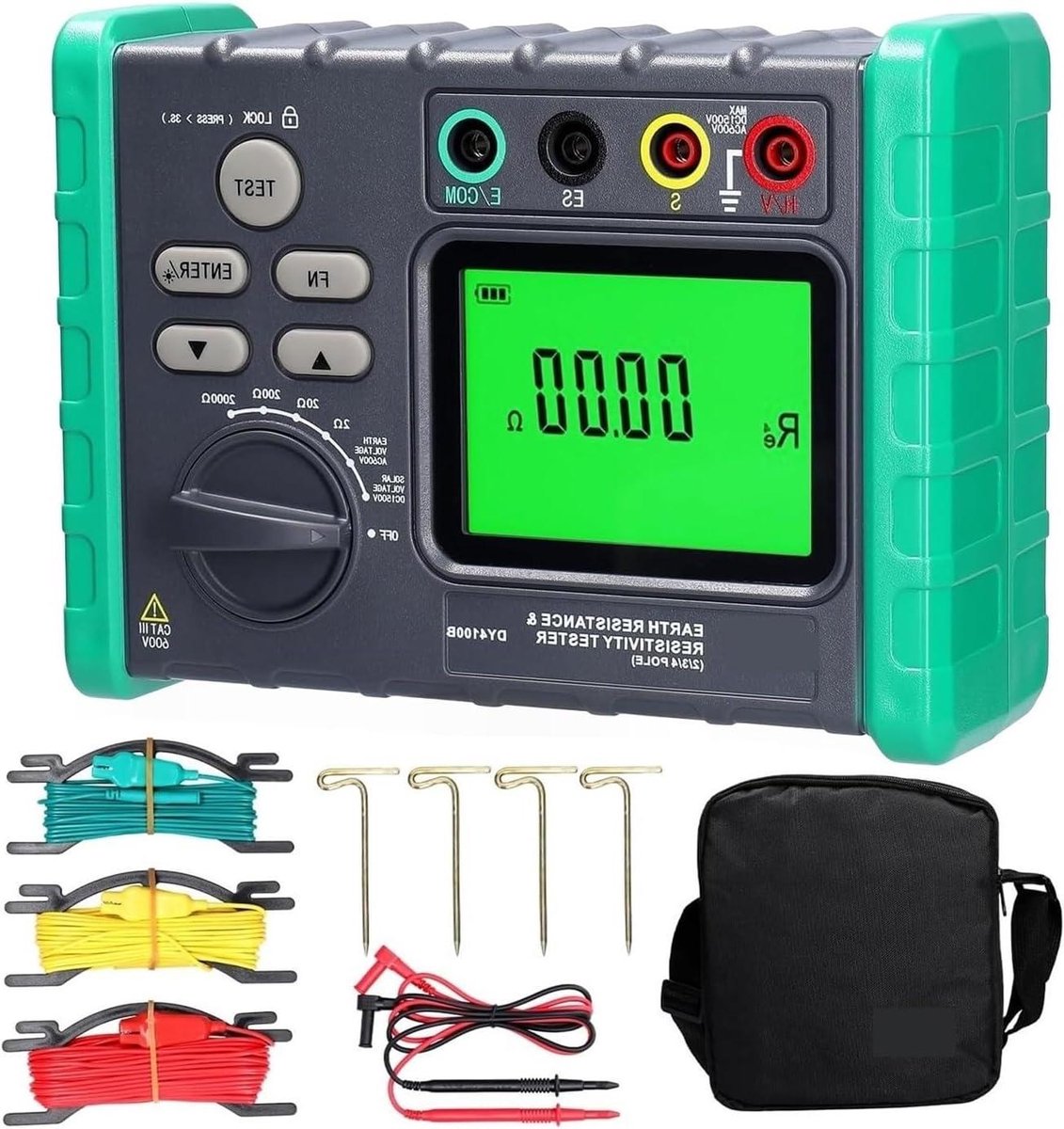 Aardingsmeter - Aardweerstand tester - Elektrische veiligheid testen - Hoge nauwkeurigheid - Multi-gear - Niet gespecificeerd