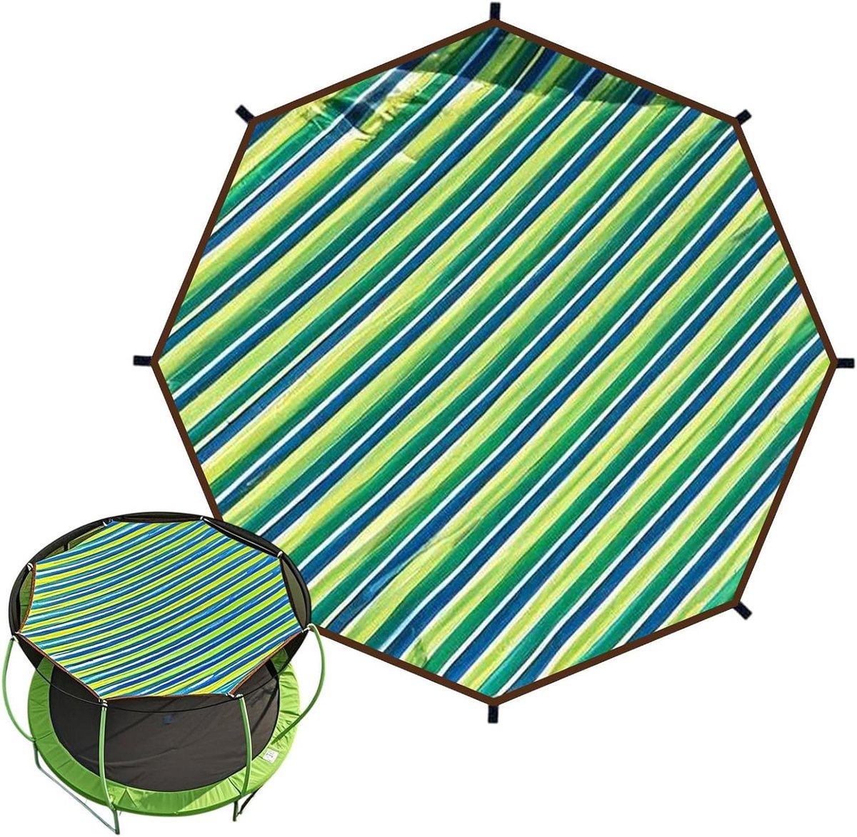 Trampolinehoes - Trampoline Cover - Bescherming Trampoline - Waterdicht en Weerbestendig - 14 voet - Zwart