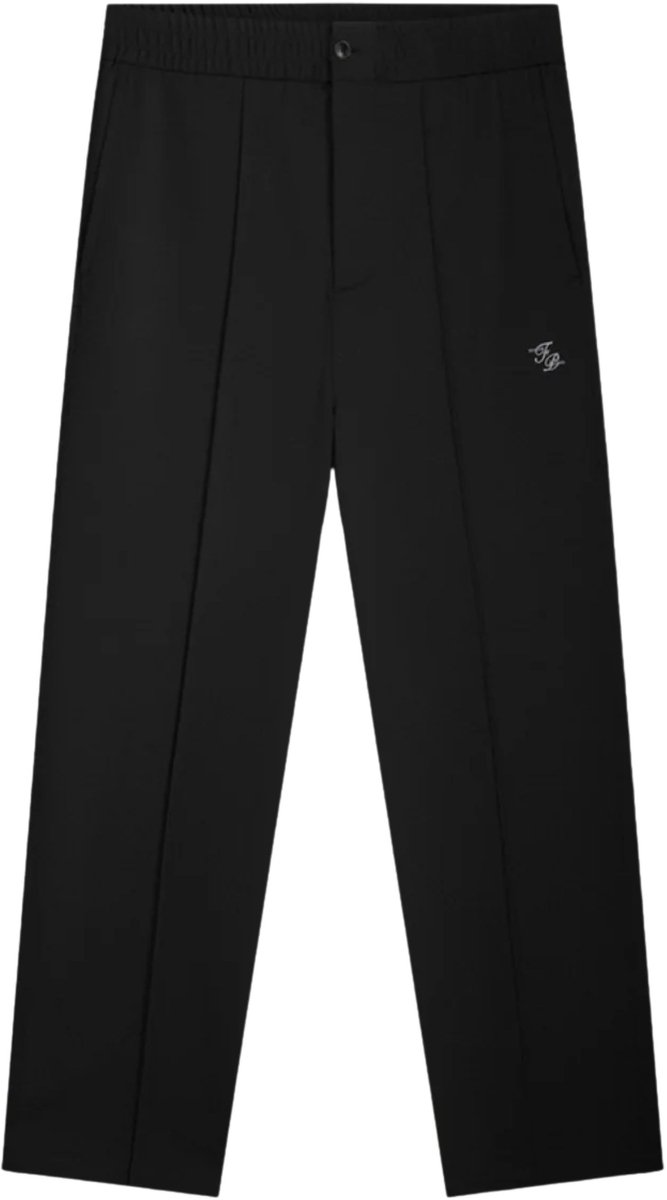 Filling Pieces - Broek Zwart Filling Pieces 422550500247 Pantalons Zwart Coach Pants Twill Wool