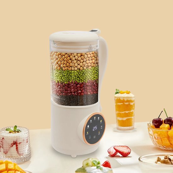 Damenzo - Sojamelkmachine - Sojamelk - Sojamelk maker - Melkmaker - Keukenmachine - Blender - 1400 ml - 16 messen van Damenzo — afbeelding 2