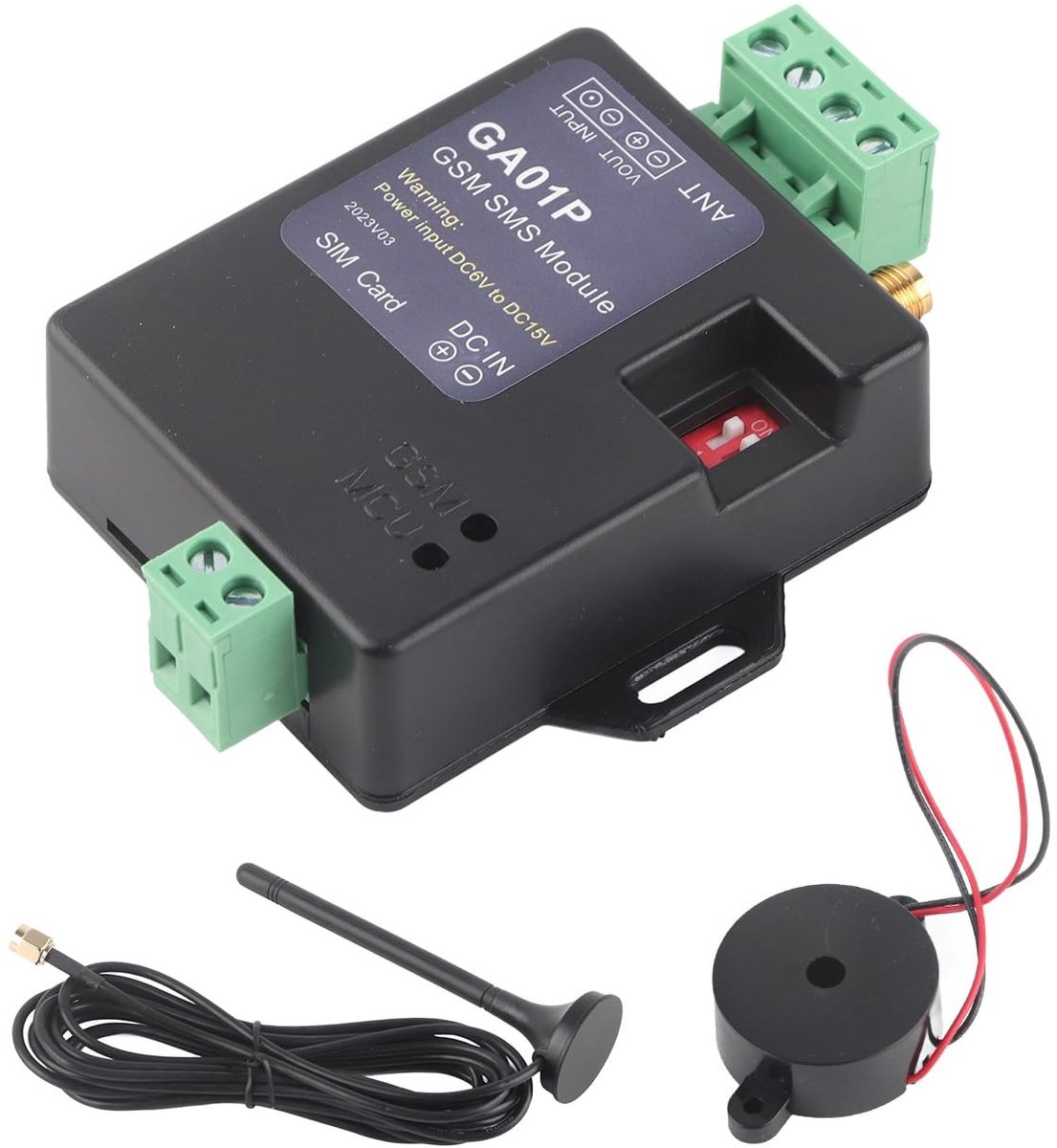 Dailygoody - GSM Mini Smart Remote - Stroomuitval Alarm - Zwart - Waarschuwing - Veiligheid voor Thuis en Kantoor - Compact en Efficiënt