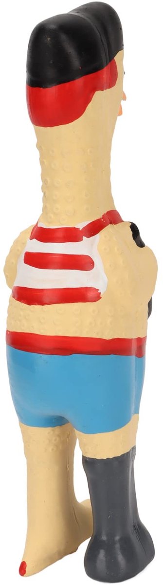 Dailygoody – Piepende Kip – Interactief Hondenspeelgoed – Bijtbestendig – Latex – Grappig Hondenspeelgoed – Perfect voor Speelse Honden – Piraat Kip