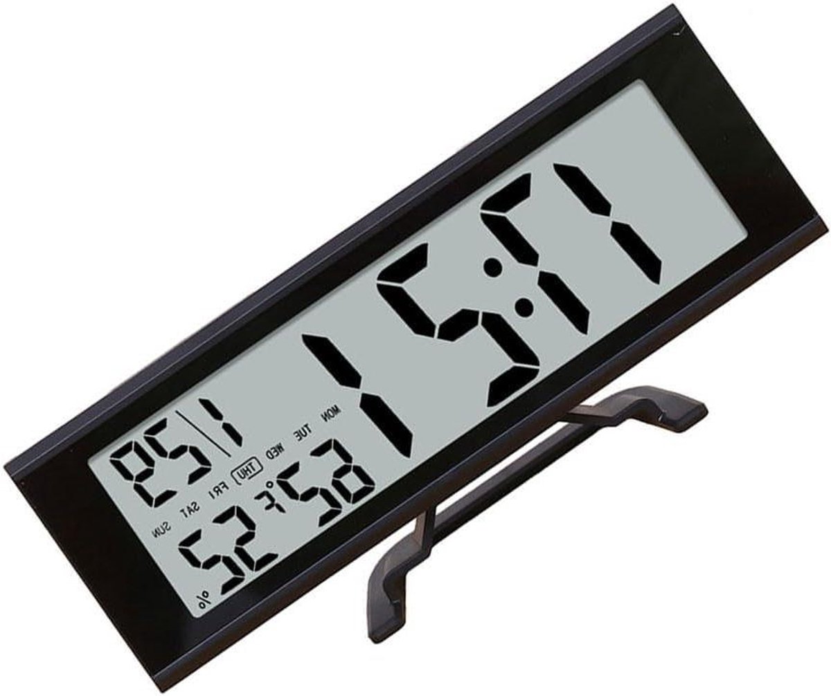Digitale Wekker - Smart Display - Omgeving Monitoren - Aanraakscherm Bediening - 190 x 27 x 85 mm - Zwart