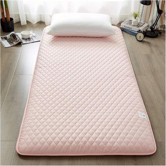 Opvouwbare matras - Draagbare futon - Comfortabel slapen - Zacht en dik - 150 x 200 cm - Blauw — afbeelding 4