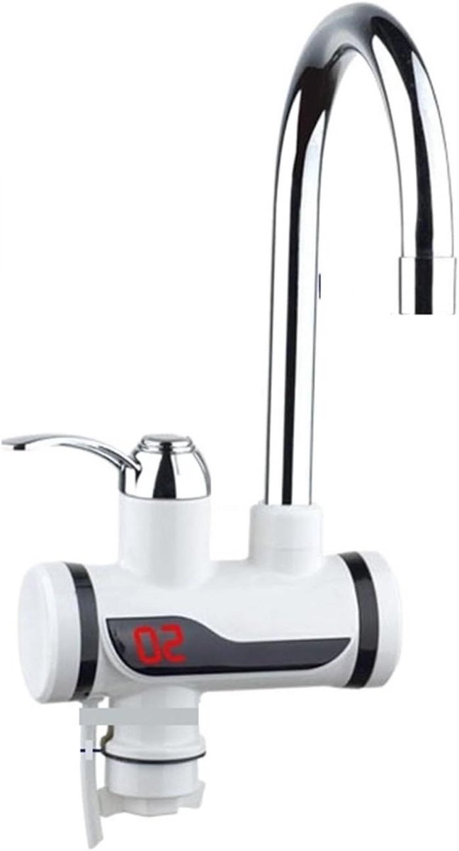 Elektrische Kraan - Directe Verwarmer - Snel Warm Water - Energie Besparend - N.v.t. - Zilver