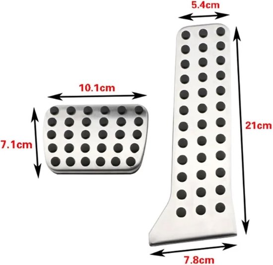 Auto Pedaalhoezen - Gas Rempedaal Covers - Verbeteren Rijveiligheid - Antislip Ontwerp - 25 x 10 x 5 cm - MT — afbeelding 5