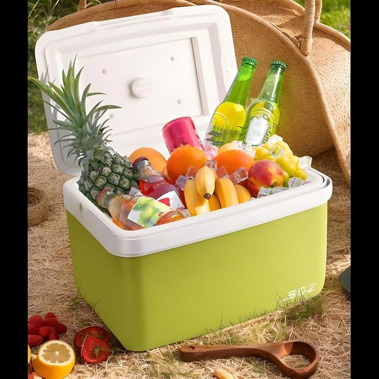 Ijsbox Koeler - Lekvrije Koelbox - Buitenactiviteiten - Handige Draagbaarheid - 6 Liter - Wit — afbeelding 4