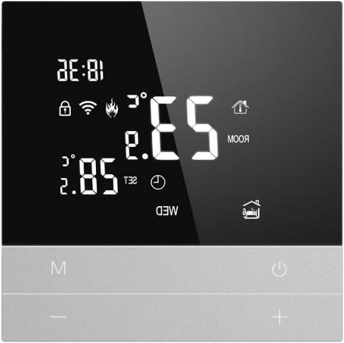 Slimme Thermostaat - Verwarming Regelaar - Comfort Verhoging - Weekprogramma Instelbaar - 16A - Wit