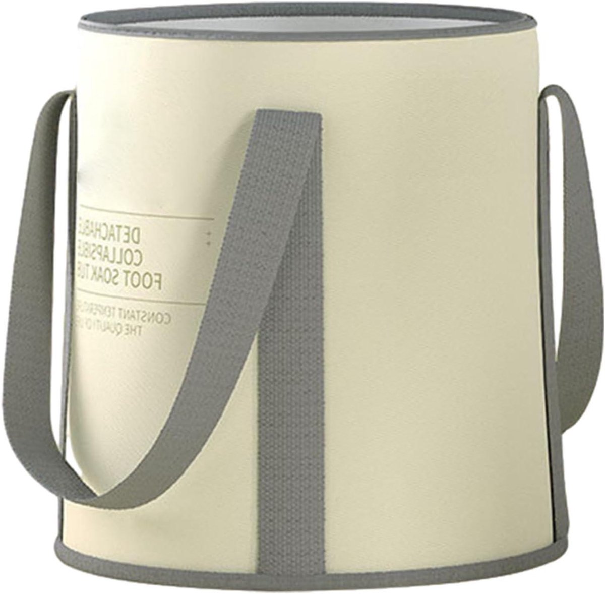 Voet Bademmer - Voetenbad Kom - Voet Ontspanning - Opvouwbaar en Draagbaar - 23.7L x 23.1B x 13.7H cm - Beige