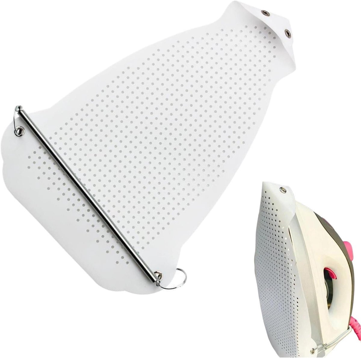 Strijkijzer Beschermer - Strijkhoes Hittebestendig - Kleding Beschermen - Extra Dikke Hoes - 24x16 cm - Grijs