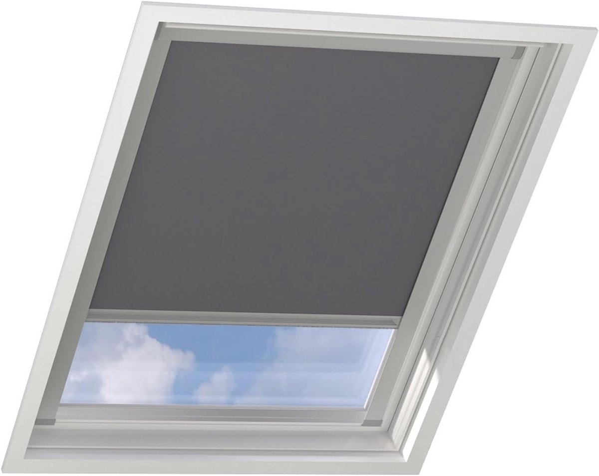 Dakraam Rolgordijn - Verduisterend Gordijn - Slaapkamer Verduisteren - Lichtkieren Minimal
