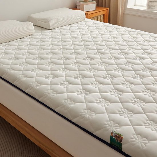 Japanse Slaapmat - Futon Matras Vloermat - Comfortabel Slapen - Huidvriendelijk Pluche - 150 x 200 cm - Grijs — afbeelding 5