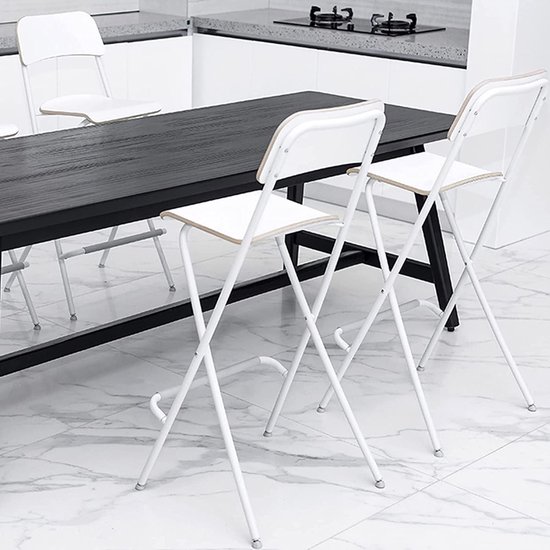 Klapstoel - Opvouwbare stoel - Buiten zitten - Ergonomisch ontwerp - 103 cm hoog - Zwart — afbeelding 3