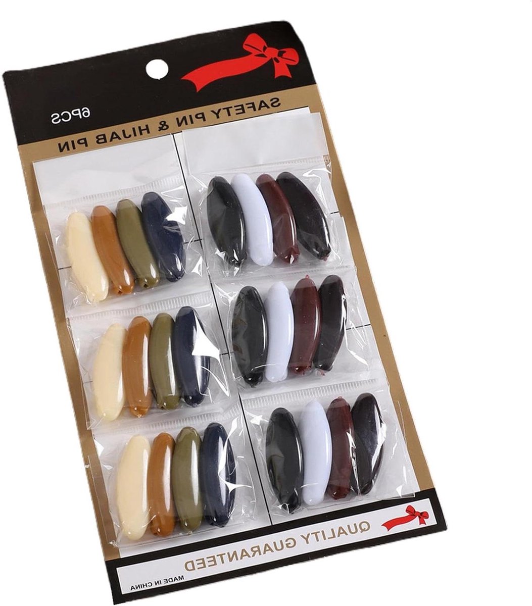 Sjaalclips - Kledingclips Spelden - Accessoires Bevestigen - Elegant Design - 24 stuks - Assorti