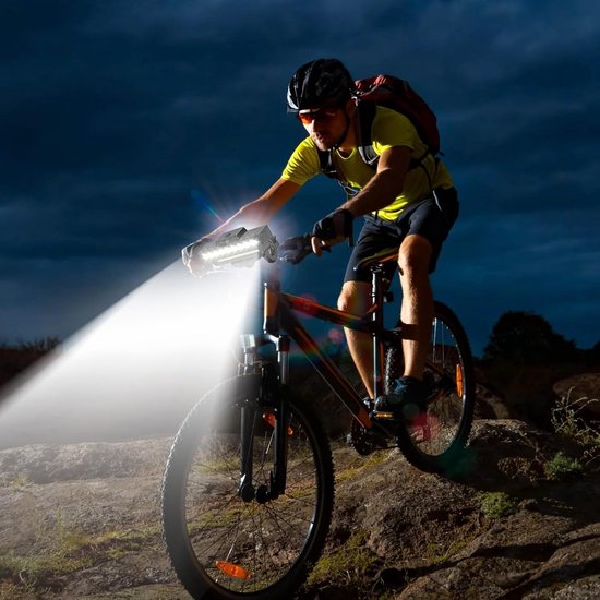Fiets voorlicht - Fietslamp koplamp - Nachtelijk rijden - 130dB hoorn waarschuwing - USB oplaadbaar — afbeelding 5