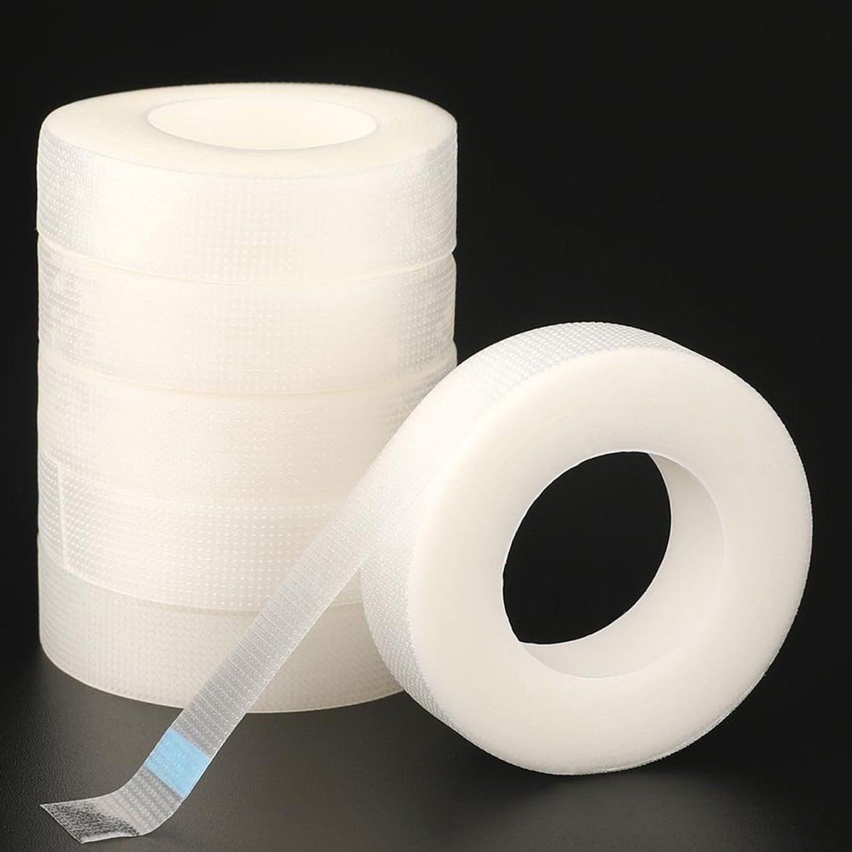 6 Rollen Micropore Ooglid Tape, 60 Yards Tape voor Wimperextensions, 0.5 Inch Ooglid Isolatie Plakband, Perfect voor Wimperverlenging en Make-up Toepassingen