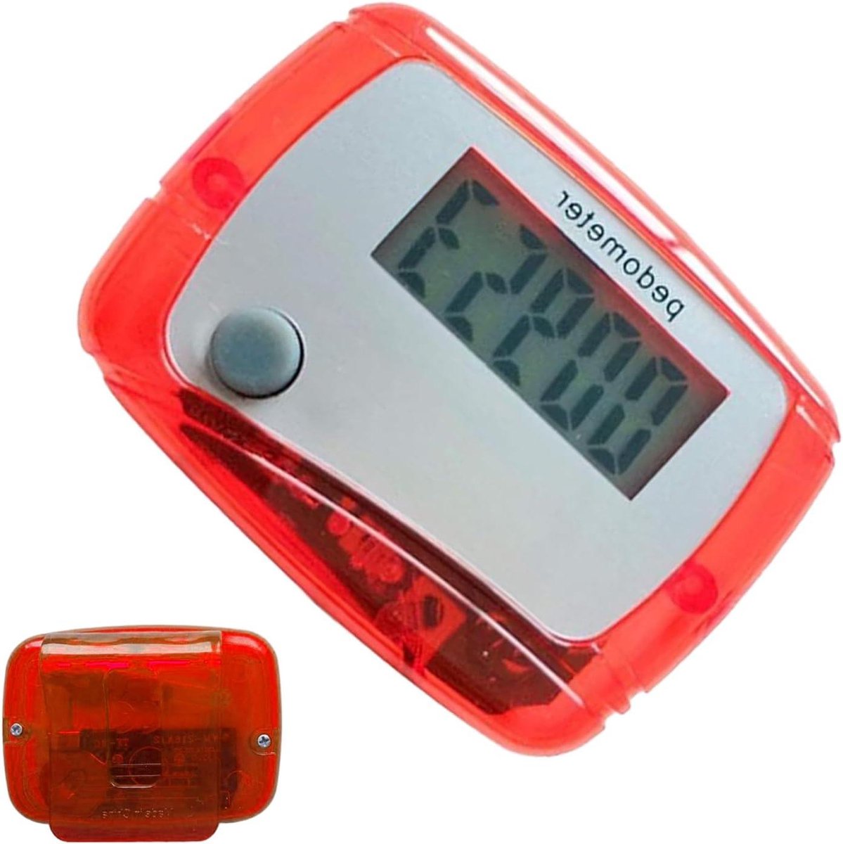 Stappenteller - Activiteitstracker Wandelaar - Fitness Doelen - Eenvoudige Knopbediening - 25 g - Rood