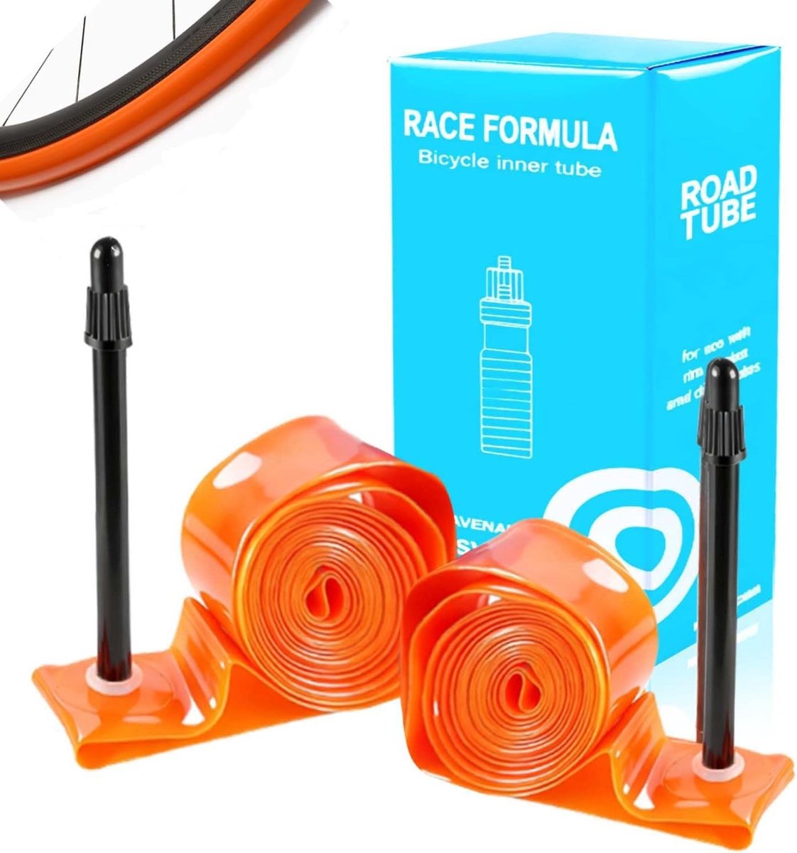 SnelShoppen - Set van 2 Fietsbinnentubes 700 x 18-32C, Lichtgewicht Lekvrije Fietsslangen, TPU Materiaal, Uniseks Volwassenen Racefietshoses (65 mm)