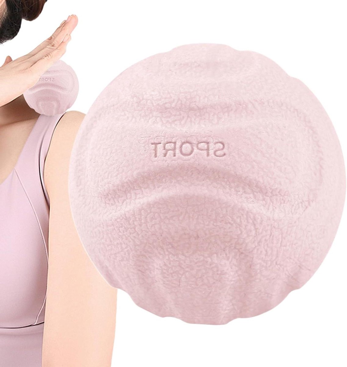 Massagebal - Fascia bal - Spierontspanning - Compact en draagbaar - 62 cm - Zwart