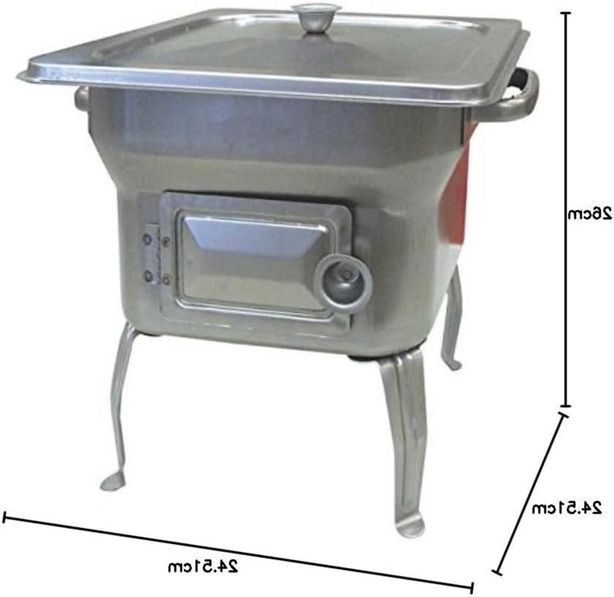 Barbecue Oven - Kookoven Grill - Buiten Koken - Compact Ontwerp - 25x25x35 cm - Zilver
