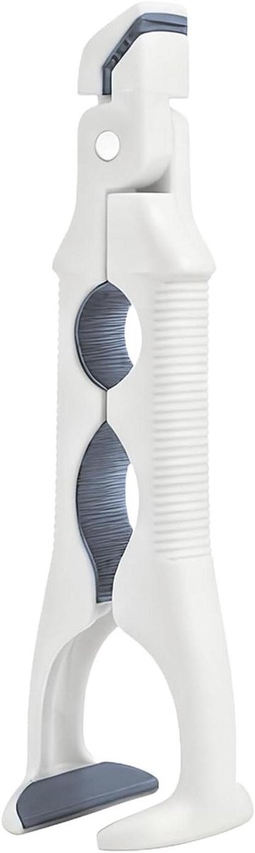 Anti-Scald Kom Clip - Hittebestendige Tang - Veilig Koken - Dubbele Klemstructuur - 22 cm - Wit