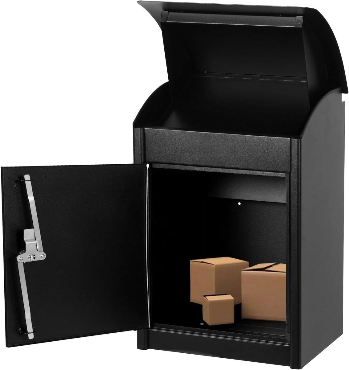 Pakketbezorgdoos - Brievenbus Pakketten - Veilig Pakket Ontvangen - Waterdicht Anti-diefstal - 57.5 cm - Antraciet