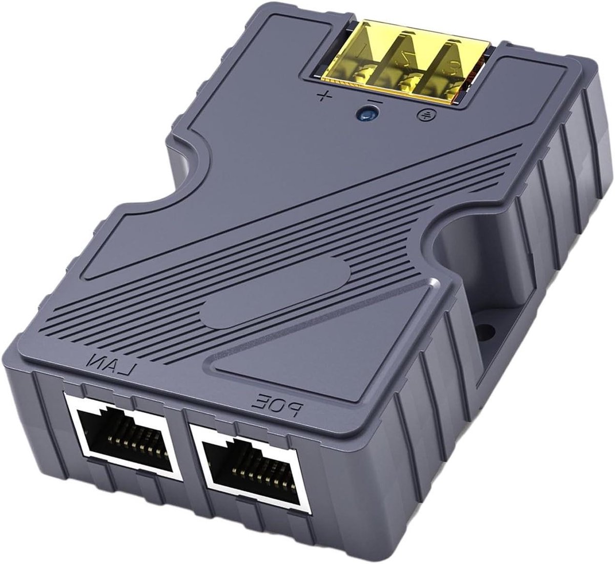 Gigabit PoE-injector - PoE-adapter Stroominjector - Netwerkapparatuur Voeden - ESD-bescherming - 48-57V 3A - Zwart