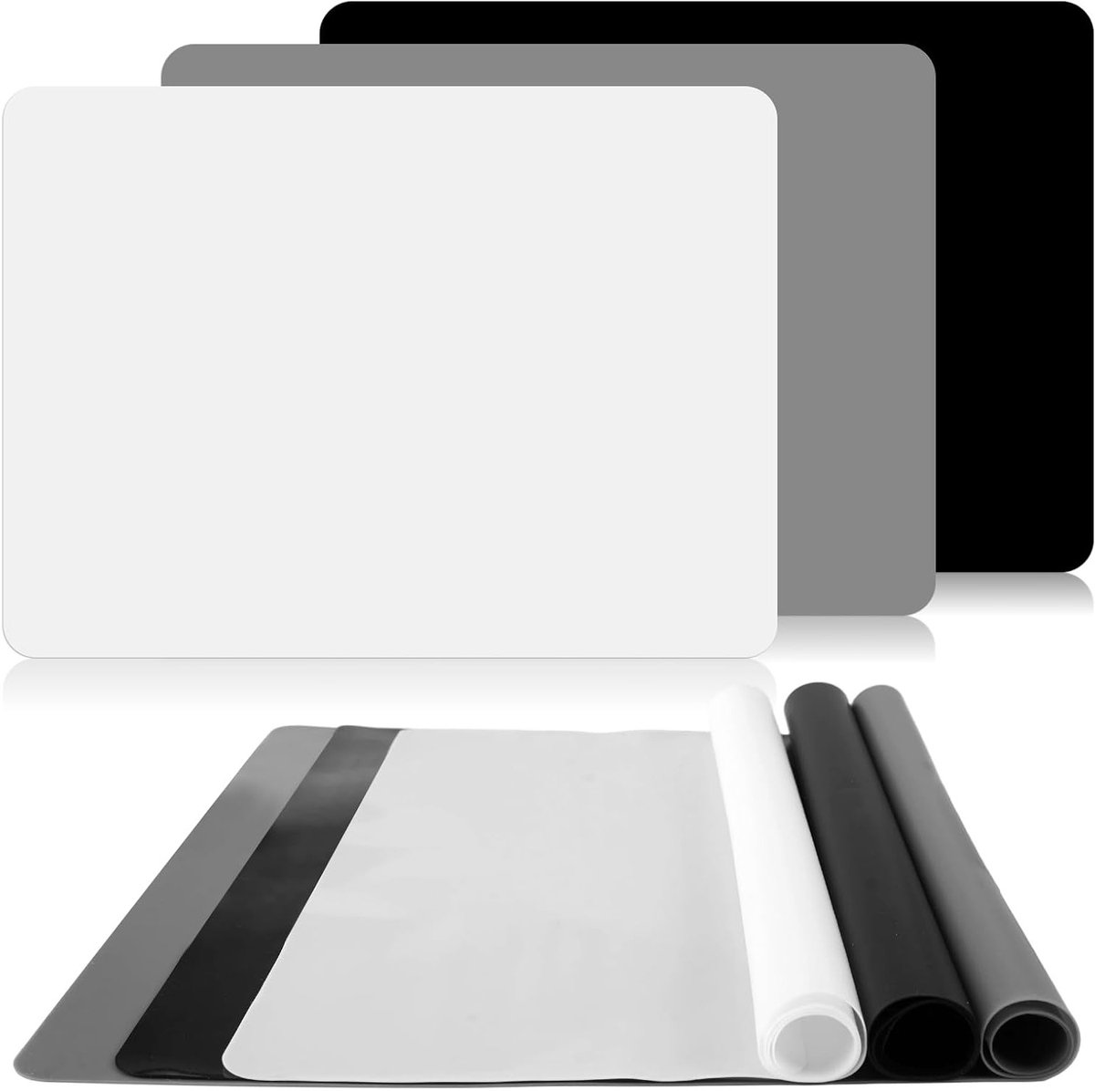Set van 3 Siliconen Matzakken voor Epoxyhars, Kindermatten 40x30cm, Creatieve Schilderpad voor Kinderen, Ideaal voor Handgemaakte Bakprojecten en Keukenactiviteiten