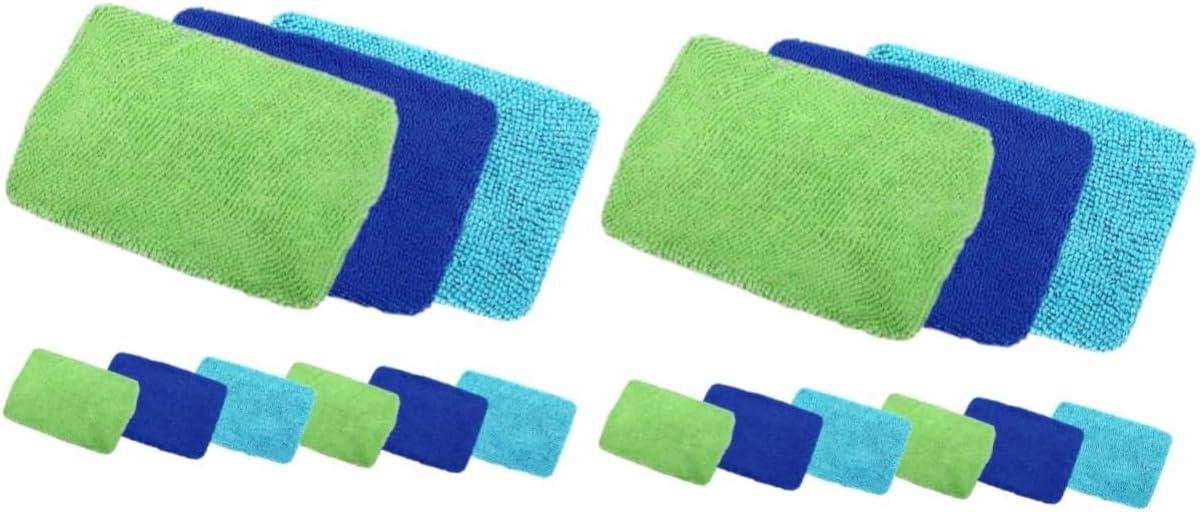 Autoruitenwasdoeken - Microvezeldoeken - Glas Reinigen - Vervangbare Doek - 9 Stuks - Grijs