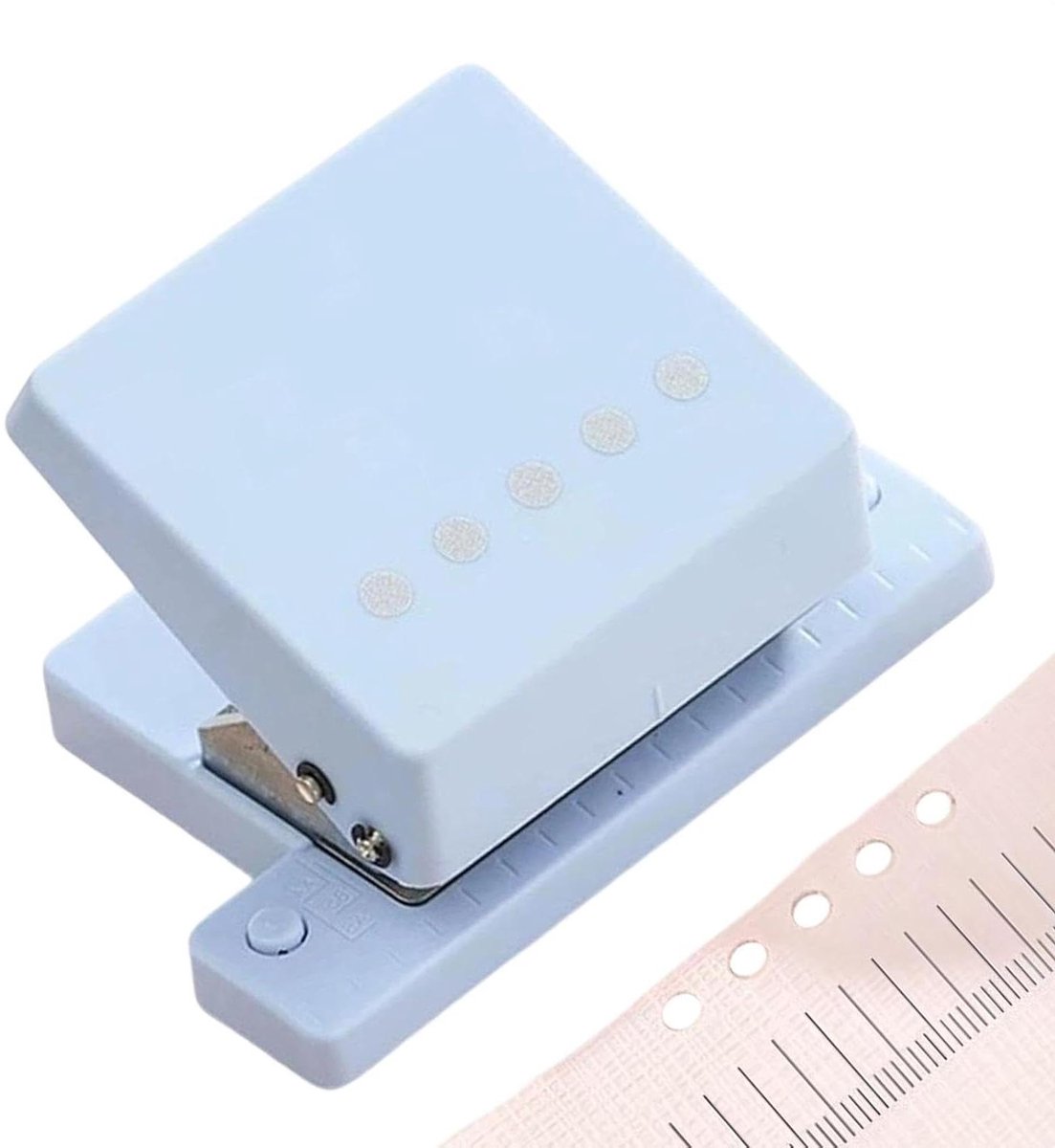 Kinderen Snipperaar - Naambordjes Stans - Scrapbooking Mappen - Draagbaar Multifunctioneel - 5 mm Boor - Lichtblauw