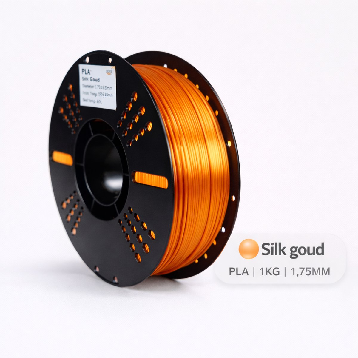 Koppelprint – PLA Silk Filament – Goud – 1.75mm – 1KG