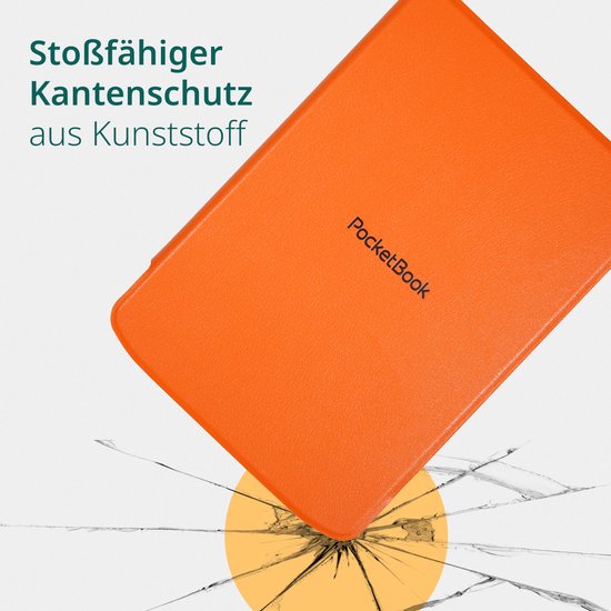 PocketBook Verse Pro e-reader Passion Red – 6 inch – 16 GB – waterdicht + Oranje Hoesje – voordeelbundel — afbeelding 5