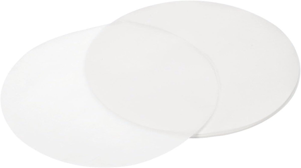 Bakpapier Rond - Perkament Vellen - Bakken en Grillen - Anti-aanbaklaag - 100 stuks 30 cm - Wit